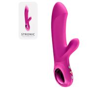 Fun Factory Bi Stronic Embrace - thrusting vibrator with clitoral arm (pink)