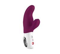 Fun Factory Miss Bi vibrator with clitoral stimulator Grape/White 17 cm