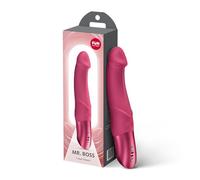 FUN FACTORY MR. BOSS 21 cm | G-Spot Vibrator with Realistic Shape | 12 Vibration Modes | Waterproof IPX7 | Battery Operated (2× AAA) | Silicone Vibrator