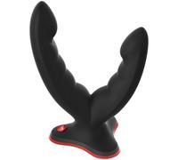 Fun Factory Ryde Double Ended Grinding Silicone Dildo, Black