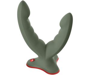 Fun Factory Ryde Double Ended Grinding Silicone Dildo, Olive
