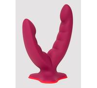 Fun Factory Ryde Red Double Ended Grinding Silicone Dildo - Red Red