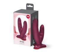 Fun Factory Ryde Double Ended Grinding Silicone Dildo, Red