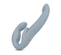 Fun Factory Share Vibe Pro Vibrating Rechargeable Strapless Strap-On Cool Grey