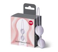 FUN FACTORY Smartball Duo | Ben Wa Balls & Pelvic Floor Trainer | Intense Training | Weighted Dual Balls | Silicone with Retrieval Loop