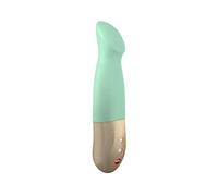 Fun Factory Sundaze, 4-in-1 Vibrator for Women - Pulsation, Tapping, Vibration, Thrusting - Sex Toy with 15 Patterns, Medical Grade Silicone, Rechargeable (Pistachio)