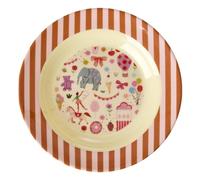Fun Fair melamine soup plate Pink one size