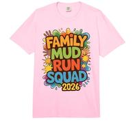 Fun Family MUD Run Squad 2026 Kids Sisters Mudding Queen Comfort Colors Adult Heavyweight T-Shirt