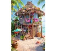 Fun Family Party Game 1000 Pieces, Beach House Jigsaw Puzzles, Each Piece is Unique Jigsaw Puzzle - Ideal for Home Decoration, Bathroom Decoration, Gift for Men