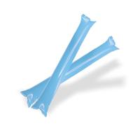 FUN FAN LINE - 100 pairs Bam Bam Thunder Sticks. Noisemakers for sporting events. Colourful boom clappers for cheerleading. Noise sticks for stadium or parties. 200 units (Light Blue)