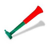 FUN FAN LINE - Pack x3 Plastic Trumpets/Vuvuzela stadium horn for soccer and sports events. Soccer fan trumpet. Noisy air horn for cheerleading and animation. (Portugal)