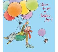 Fun Fathers Day Card Quentin Blake Cheers To You - Stylish Greeting Card