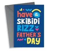 Fun Father's Day Card - Skibidi Rizz - Slang
