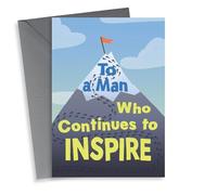 Fun Father's Day Card - To A Man Who Continues To Inspire - Mountain