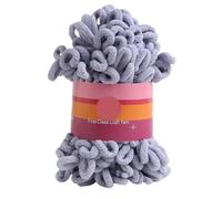 Fun Finger Loops Yarn 100g/Ball Finger Loop Yarn Thread Puffy Soft Chenille Chunky Yarn Hand Woven Blanket Scarf Crochet Knitted Blanket Yarn(Color-J)