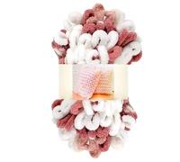 Fun Finger Loops Yarn 4pcs Chunky Chenille Yarn for Hand Woven Blanket, Finger Loop Yarn, Soft Thread, Hand Woven Scarf, Crochet Knitted Blanket, 100g/Ball(Color-47)
