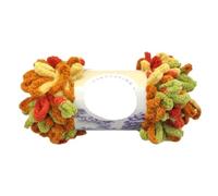 Fun Finger Loops Yarn 6pc DIY Finger Loop Yarn Hand Knitted Home Pillow Blanket Finger Circle Yarn Thick Hand Knitting Polyester Yarn Chunky Yarn(Color-11)