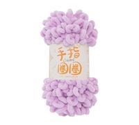 Fun Finger Loops Yarn， Finger Loop Knitting Yarn MicroPolyester Chunky Chenille No Needle Hooks Multicolor 1PCS(Ht18)