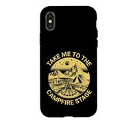 Fun Folk Music Camping Trip Take Me To The Campfire Stage Case for iPhone X/XS