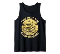 Fun Folk Music Camping Trip Take Me to The Campfire Stage Tank Top