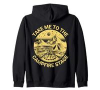 Fun Folk Music Camping Trip Take Me To The Campfire Stage Zip Hoodie