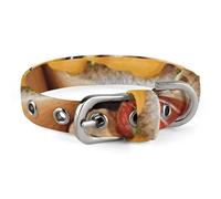 Fun Food Hot Dogs Dog Collar for Small Medium Dogs Breakaway Cute Kitten Cat Collar Soft Adjustable Dog Collars with Safety Buckle,Pet Accessories for Walking Running
