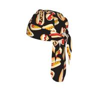 Fun Food Hot Dogs Print Skull Headwrap Under Helmet Cycling Cap Lightweight Quick Dry Adult Gift One Size