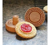 Fun Food Tools, Wood Cookie Stamp, 2.5 Inch (Celtic Frame CS-033)