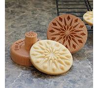 Fun Food Tools, Wood Cookie Stamp, 2.5 Inch (Diamond Mandala CS-042)