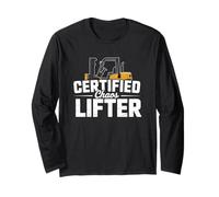 Fun Forklift Operator Tee Costume Truck Lifting Mechanics Long Sleeve T-Shirt