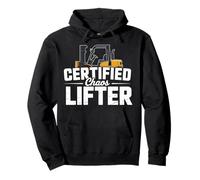 Fun Forklift Operator Tee Costume Truck Lifting Mechanics Pullover Hoodie