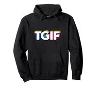Fun Friday TGIF Pop Art Retro Typography Men Women Pullover Hoodie