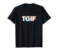 Fun Friday TGIF Pop Art Retro Typography Men Women T-Shirt