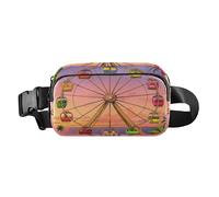 Fun Fruit Ferris Wheel Cartoon Fashionable Running Belt Bag Waist Pack for Men Women Waterproof with Adjustable Strap for Travel Running Hiking bolso de lado para, Fun fruit Ferris wheel cartoon, Fun