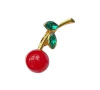 Fun Fruit Fruit Design Brooch Strong Coating Fashionable Decorative Pin For Tops Bags Coats Daily Styling Alloy Brooch