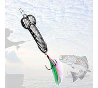 Fun Gag Gift Fishing Hook for Dad Fishing Lure Gift- Hilarious Tackle Box Gift for Fisherman Prank Props Novelty Item Heavy Duty Fishing Lure for Boyfriend Fishing Valentine's Day Gift (Silver)