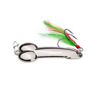 Fun Gag Gift Fishing Hook -Heavy Duty Fishing Lure,Gift for Fisherman Prank Props Novelty Item for Boyfriend Fishing (Silver, 1 pack)