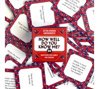 [Fun Game Night] 50 Fun Questions Family & Friends Game Night Card Game - How Well Do You Know Me? | Red Box, Perfect