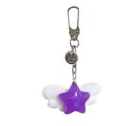 Fun Gelatin Star Keychain Soft Rosin Sea Creature Deck Added Permanent Phone Dense Bag Charm for Youth Adults Elegant Present Elegant Environmental Rosin Cord Holder, フリーサイズ