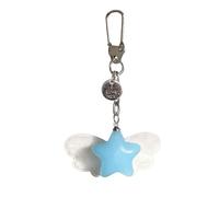 Fun Gelatin Star Keychain Soft Rosin Sea Creature Deck Added Permanent Phone Dense Bag Charm for Youth Adults Elegant Present Elegant Environmental Rosin Cord Holder, フリーサイズ