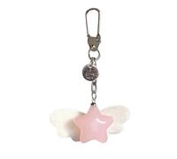 Fun Gelatin Star Keychain Soft Rosin Sea Creature Deck Added Permanent Phone Dense Bag Charm for Youth Adults Elegant Present Elegant Environmental Rosin Cord Holder, フリーサイズ