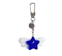 Fun Gelatin Star Keychain Soft Rosin Sea Creature Deck Added Permanent Phone Dense Bag Charm for Youth Adults Elegant Present Elegant Environmental Rosin Cord Holder, フリーサイズ