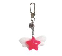 Fun Gelatin Star Keychain Soft Rosin Sea Creature Deck Added Permanent Phone Dense Bag Charm for Youth Adults Elegant Present Elegant Environmental Rosin Cord Holder, フリーサイズ