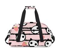 Fun Geometric Theme Gym Bag Sports Duffle Bag Weekend Sleepover Duffel Bags Small Travel Tote for Overnight Workout Gymnastics Dance Ballet, Fun Skull Theme, 18.9 x 8.7 x 10.6 in, Duffel Bags
