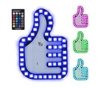 Fun Gesture Light - Back Window Gesture Sign Lighting with Remote - 3 Gestures Thank You Light, Thumb Up Down Light, to Express Yourself