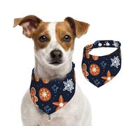 Fun Gingerbread Man Print Dog Bandana Cat Bandana 1PC Dog Accessories for Small Dogs