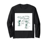 Fun Golfer Swings with Style on The Fairway Club Green, Gift Long Sleeve T-Shirt