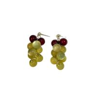 Fun Grape Cluster Drop Earrings for Women, Perfect for Daily Wear, Gift Giving