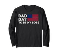 Fun Graphic- Bad Day To Be My Boss Long Sleeve T-Shirt
