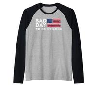 Fun Graphic- Bad Day To Be My Boss Raglan Baseball Tee